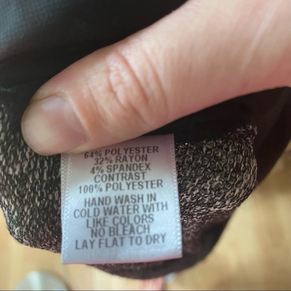 Gibson Faux Wrap Back Blouse Black White Gray Women’s 2X - Picture 8 of 8